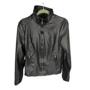 Faux leather jacket